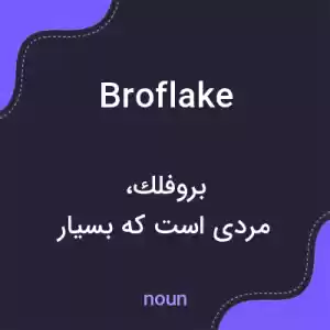معنی broflake به فارسی معنی broflake به فارسی