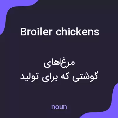 معنی broiler chickens به فارسی معنی broiler chickens به فارسی