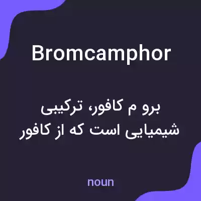 معنی bromcamphor به فارسی معنی bromcamphor به فارسی