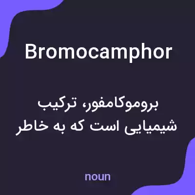 معنی bromocamphor به فارسی معنی bromocamphor به فارسی