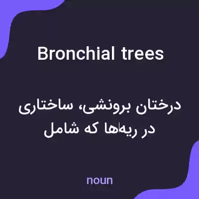 معنی bronchial trees به فارسی معنی bronchial trees به فارسی