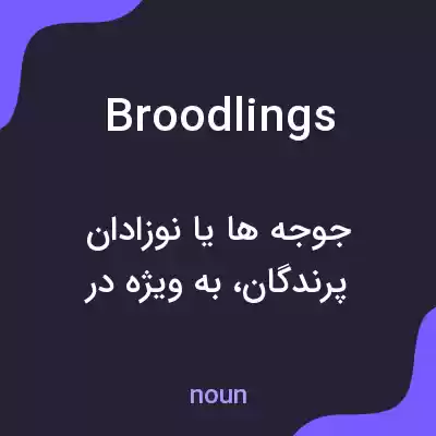 معنی broodlings به فارسی معنی broodlings به فارسی