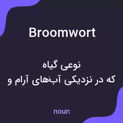 معنی broomwort به فارسی معنی broomwort به فارسی