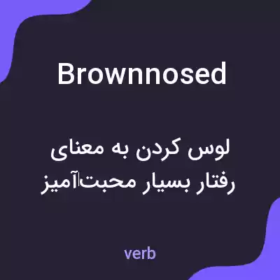 معنی brownnosed به فارسی معنی brownnosed به فارسی