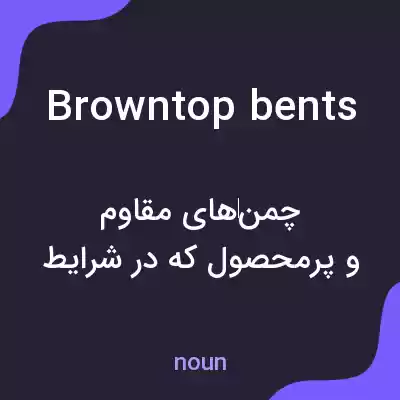 معنی browntop bents به فارسی معنی browntop bents به فارسی