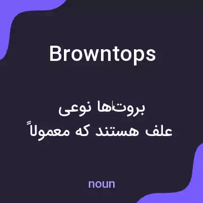 معنی browntops به فارسی معنی browntops به فارسی