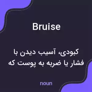 معنی bruise به فارسی معنی bruise به فارسی