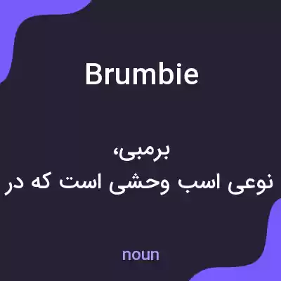 معنی brumbie به فارسی معنی brumbie به فارسی