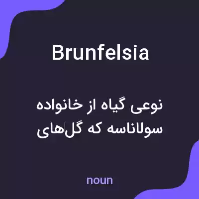 معنی brunfelsia به فارسی معنی brunfelsia به فارسی