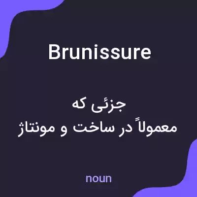 معنی brunissure به فارسی معنی brunissure به فارسی