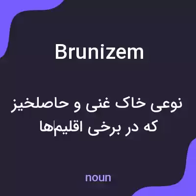 معنی brunizem به فارسی معنی brunizem به فارسی