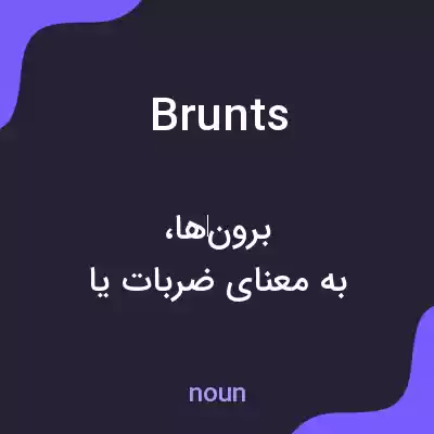 معنی brunts به فارسی معنی brunts به فارسی
