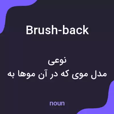 معنی brush-back به فارسی معنی brush-back به فارسی