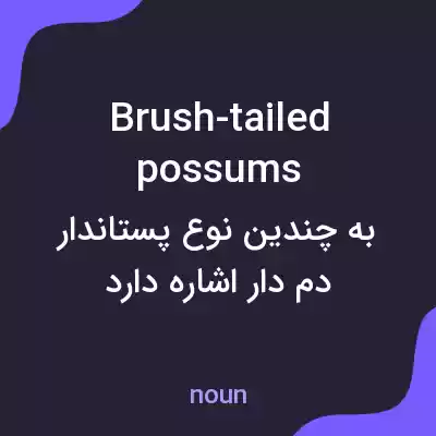 معنی brush-tailed possums به فارسی معنی brush-tailed possums به فارسی