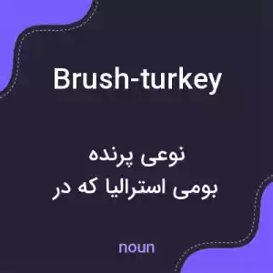 معنی brush-turkey به فارسی معنی brush-turkey به فارسی