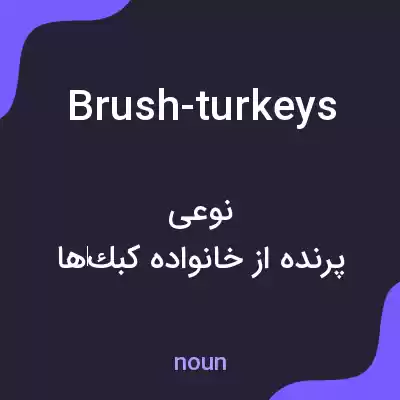 معنی brush-turkeys به فارسی معنی brush-turkeys به فارسی