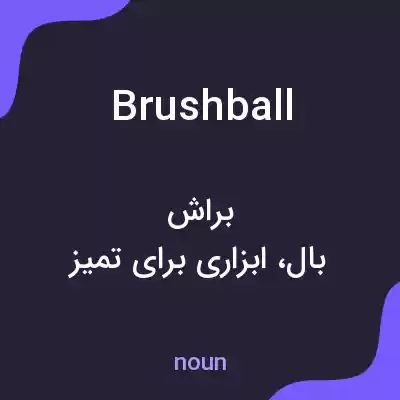 معنی brushball به فارسی معنی brushball به فارسی