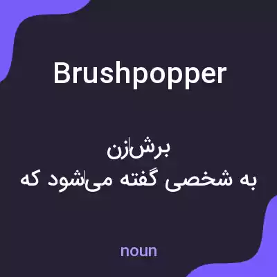معنی brushpopper به فارسی معنی brushpopper به فارسی