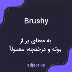 معنی brushy به فارسی معنی brushy به فارسی
