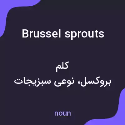 معنی brussel sprouts به فارسی معنی brussel sprouts به فارسی