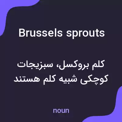 معنی brussels sprouts به فارسی معنی brussels sprouts به فارسی