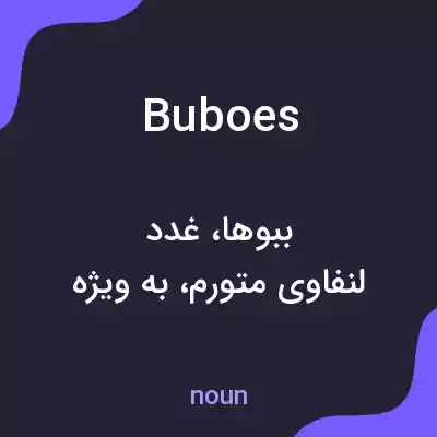 معنی buboes به فارسی