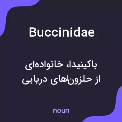 معنی buccinidae به فارسی معنی buccinidae به فارسی