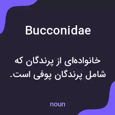 معنی bucconidae به فارسی معنی bucconidae به فارسی