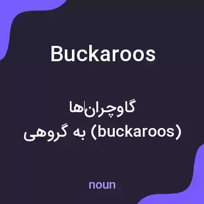 معنی buckaroos به فارسی معنی buckaroos به فارسی