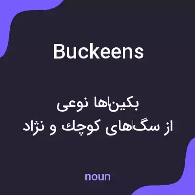 معنی buckeens به فارسی معنی buckeens به فارسی