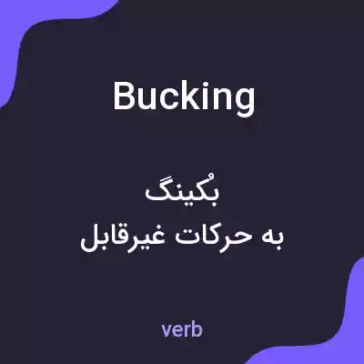 معنی bucking به فارسی معنی bucking به فارسی