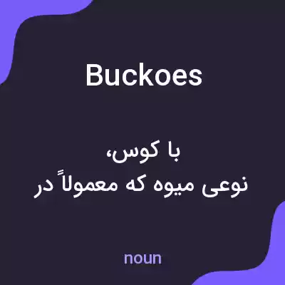 معنی buckoes به فارسی معنی buckoes به فارسی