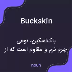 معنی buckskin به فارسی معنی buckskin به فارسی