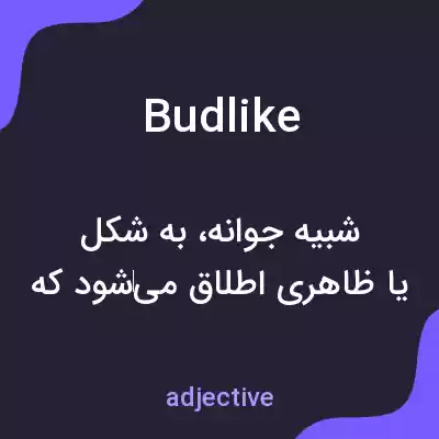 معنی budlike به فارسی معنی budlike به فارسی
