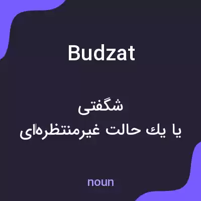 معنی budzat به فارسی معنی budzat به فارسی