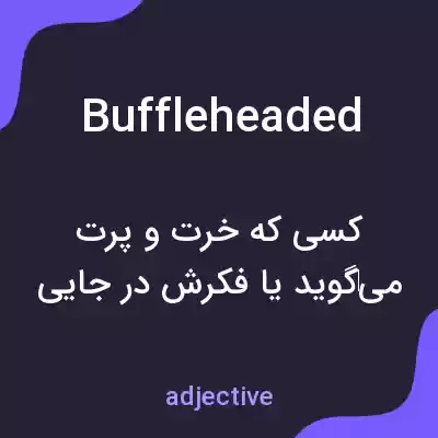 معنی buffleheaded به فارسی معنی buffleheaded به فارسی