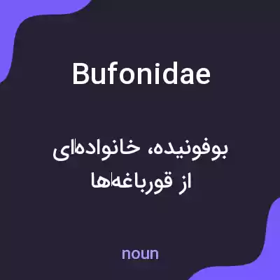 معنی bufonidae به فارسی معنی bufonidae به فارسی