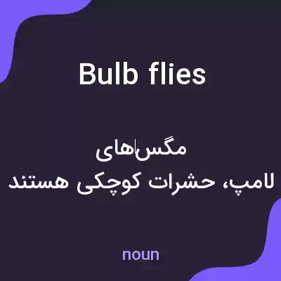 معنی bulb flies به فارسی معنی bulb flies به فارسی