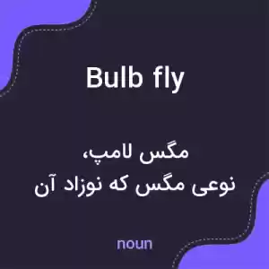 معنی bulb fly به فارسی معنی bulb fly به فارسی