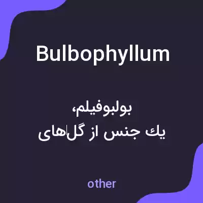 معنی bulbophyllum به فارسی معنی bulbophyllum به فارسی