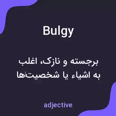 معنی bulgy به فارسی معنی bulgy به فارسی