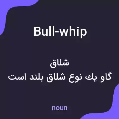 معنی bull-whip به فارسی