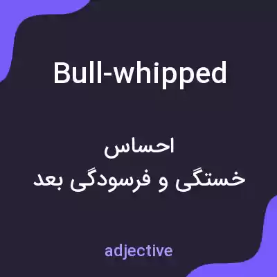معنی bull-whipped به فارسی معنی bull-whipped به فارسی