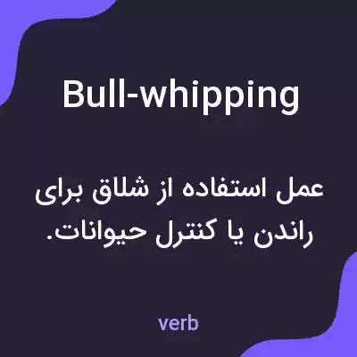 معنی bull-whipping به فارسی معنی bull-whipping به فارسی