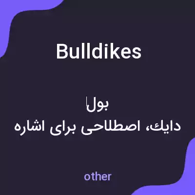معنی bulldikes به فارسی