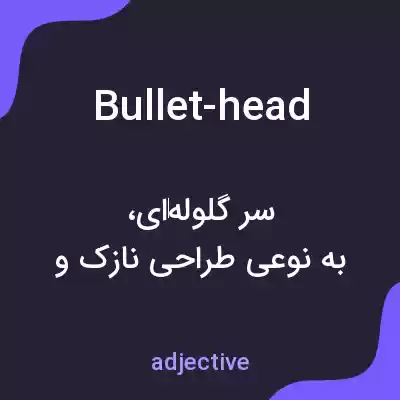 معنی bullet-head به فارسی معنی bullet-head به فارسی
