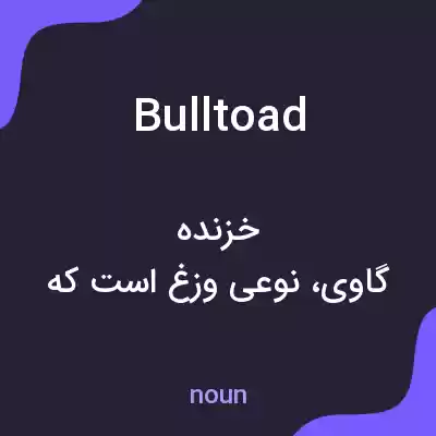 معنی bulltoad به فارسی معنی bulltoad به فارسی