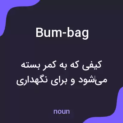 معنی bum-bag به فارسی