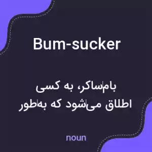 معنی bum-sucker به فارسی معنی bum-sucker به فارسی