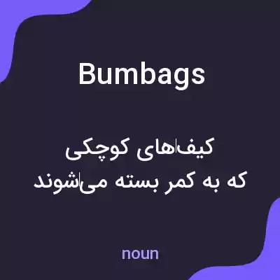 معنی bumbags به فارسی معنی bumbags به فارسی